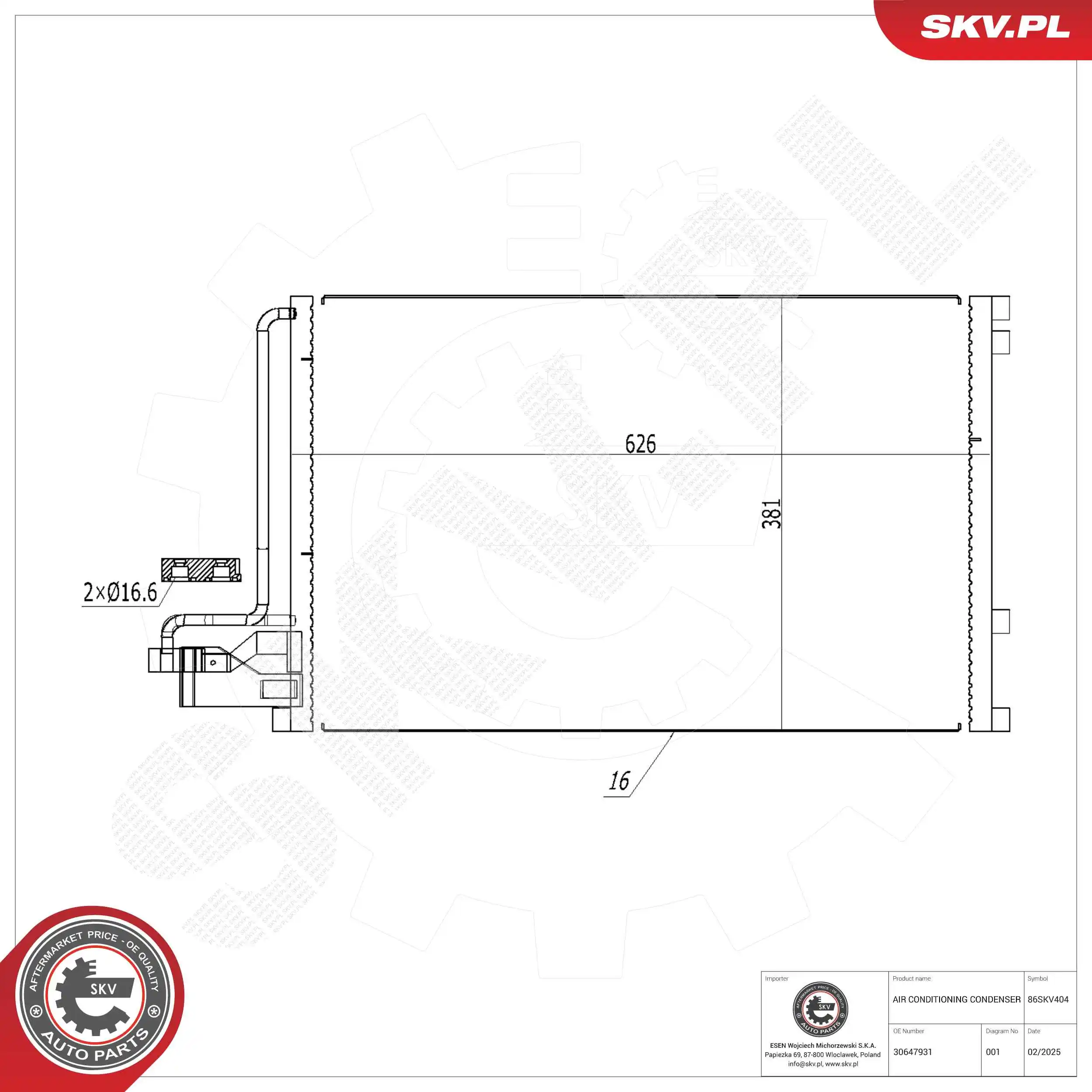 Condenser, air conditioning
